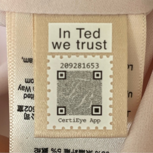 Ted Baker Puff Sleeve Faux Wrap Dress Babydoll Flowy Ted Size 5 = US 14 NWT - Picture 10 of 15